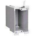 Pass & Seymour Electrical Box, 22 cu in, Old Work Switch/Outlet Box, 1 Gang, Thermoplastic S122W